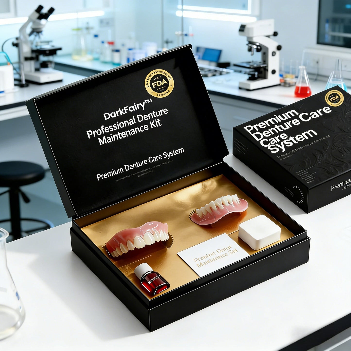 ⚡🏆Ends Today: 70% OFF!🦷DarkFairy™ Custom-Fit Full Functional Dentures Make you more confident